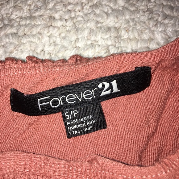 Tan/Peach Forever 21 Off The Shoulder Dress - Picture 5 of 7